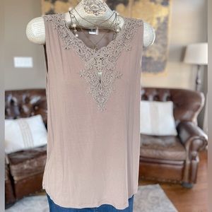 Fair Lady Crochet Lace Tank Top